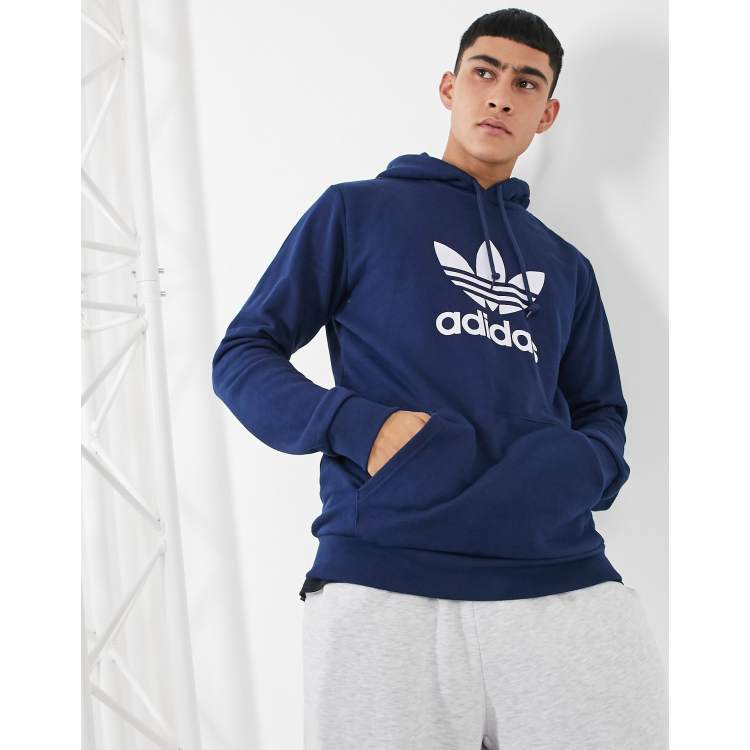 Adidas originals hotsell hoodie navy