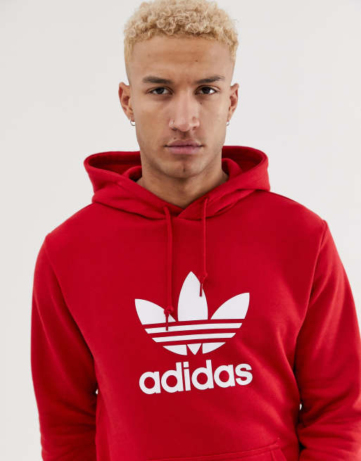 Adidas originals outlet red hoodie