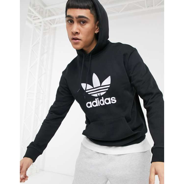 adidas trefoil logo hoodie