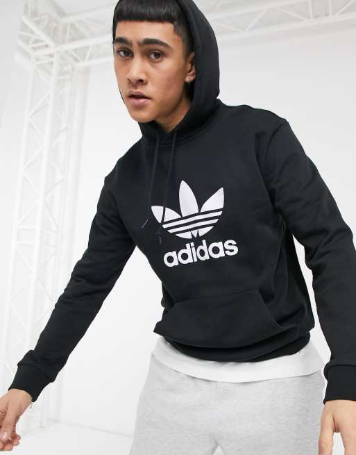 Beschrijving Gemakkelijk Astrolabium adidas Originals hoodie with trefoil logo | ASOS