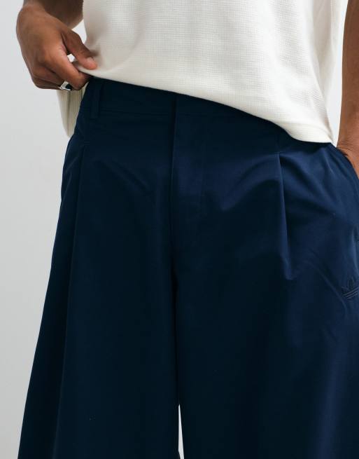 adidas Originals Hose mit Barrel-Leg in Marineblau, 4 von 5