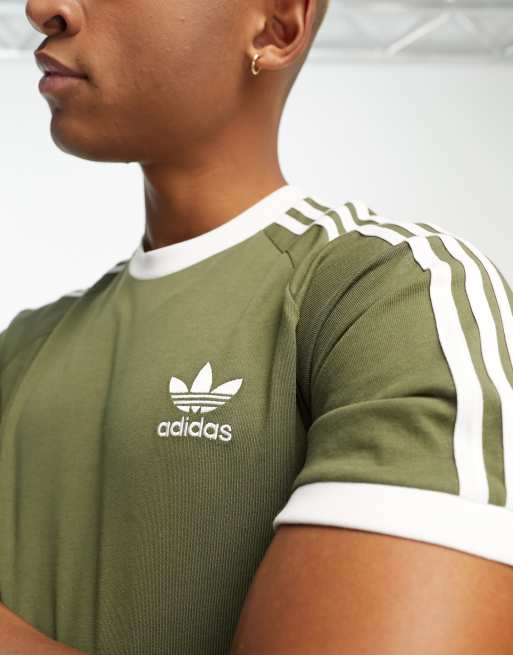 Khaki adidas originals t shirt outlet