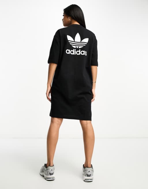 adidas Originals House Of Classics t-shirt dress in black | ASOS