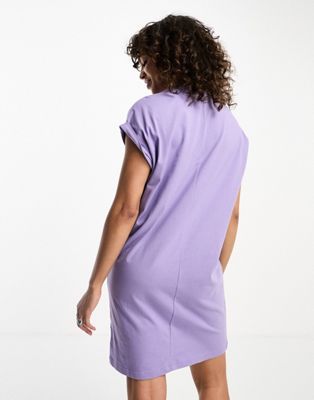 House t-shirt purple ASOS in | adidas Originals dress Classics Of Trefoil