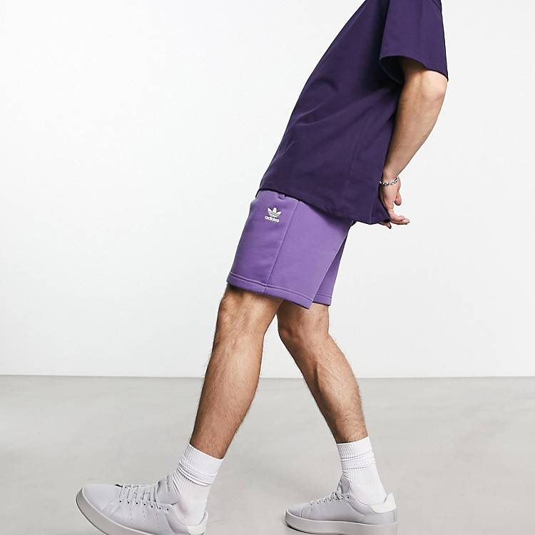adidas Originals House of Essentials shorts in purple | ASOS
