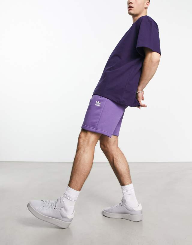 adidas Originals House of Essentials shorts in purple