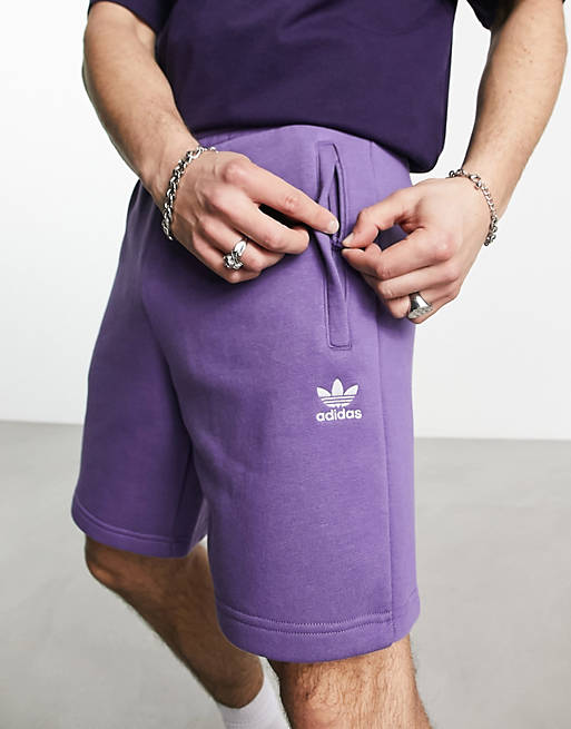 adidas Originals House of Essentials shorts in purple | ASOS