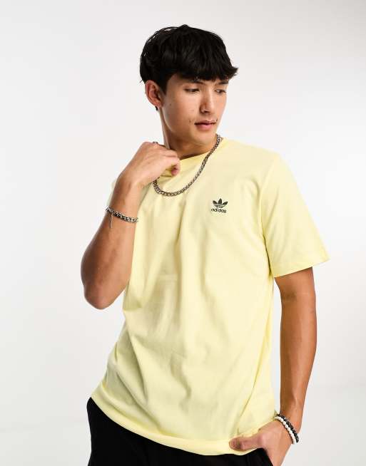 Adidas originals store yellow t shirt