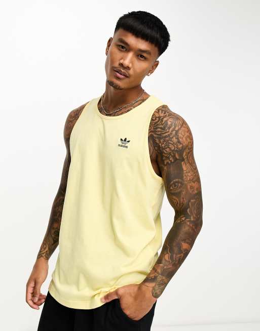 adidas Originals House of tank top in yellow | ASOS