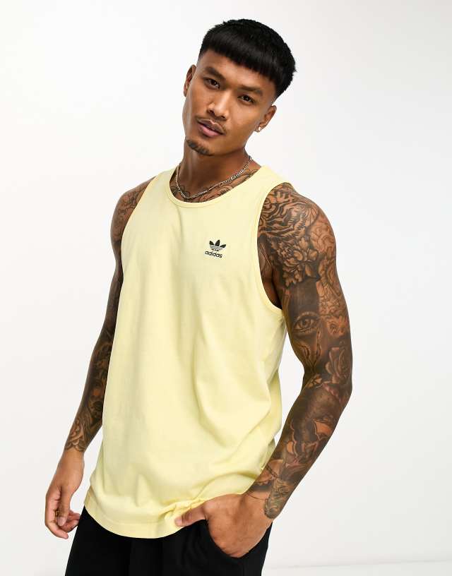 adidas Originals House of Essentials tank top in yellow