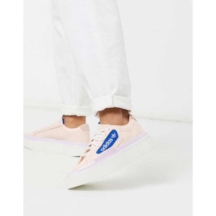 adidas Originals Hyper Sleek platform sneakers in pink ASOS