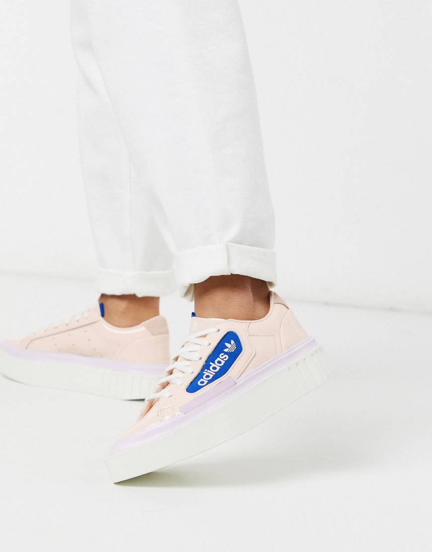 Adidas Originals - Hyper Sleek - Sneakers con plateau rosa