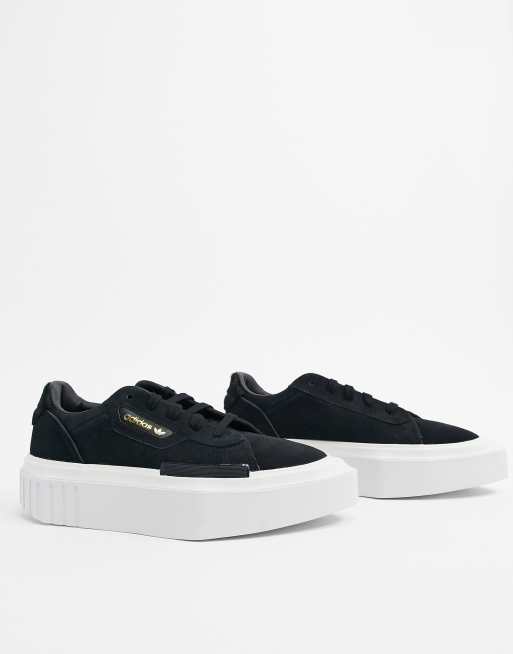 Adidas sleek hot sale trainers black