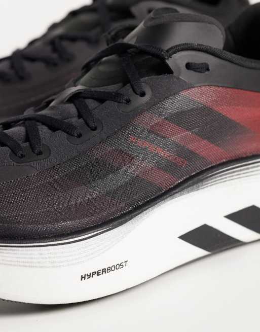 adidas Originals Hyperboost Euphoria LT Sneaker in Schwarz und Rot, 4 von 5