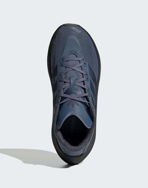 adidas Originals Hyperboost Euphoria LT sneakers in blu navy e nero, 2 di 7