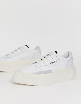 adidas platform white