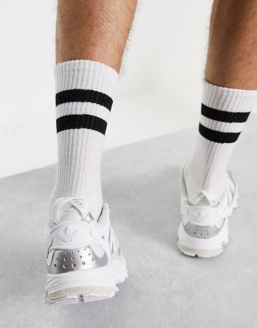 adidas Originals Hyperturf Adventure sneakers in white | ASOS
