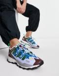 adidas Originals Hyperturf trainers in blue and green multi