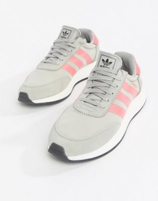 adidas grey pink trainers