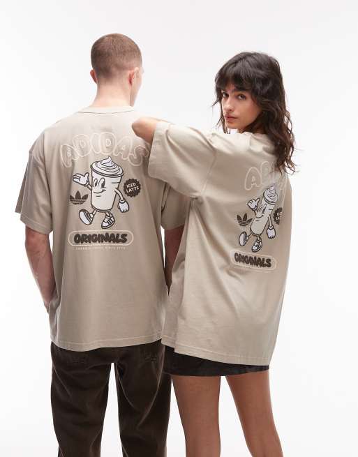 s*n様 refomed MANUAL MIND L/S TEE BEIGE 2 adidas Originals iced coffee graphic t-shirt in beige | ASOS