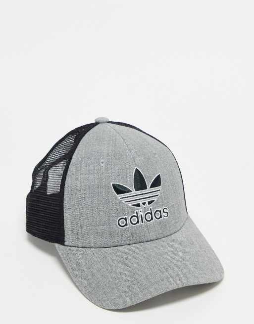 volume Onderverdelen bruid adidas Originals Icon 2.0 trucker cap in heather gray | ASOS