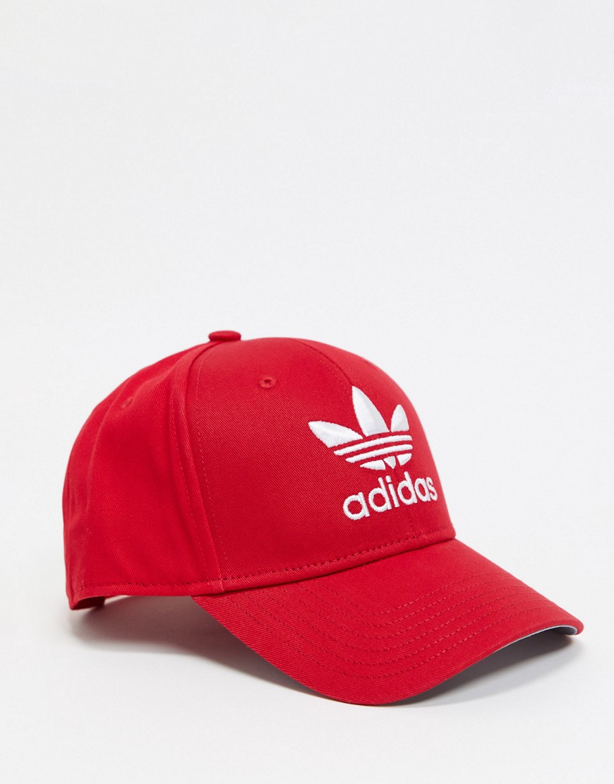 Adidas Originals Icon Snapback Cap In Red