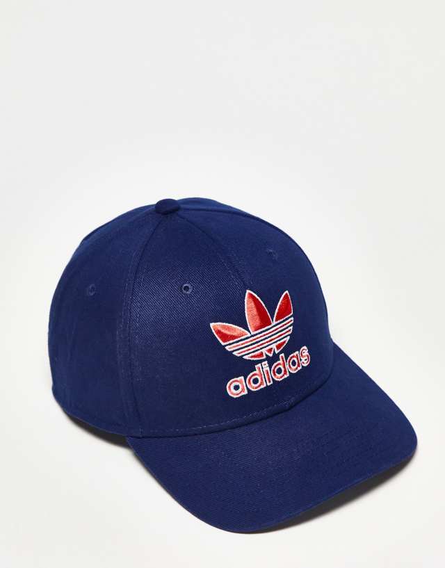 adidas Originals icon snapback 2.0 in navy and red