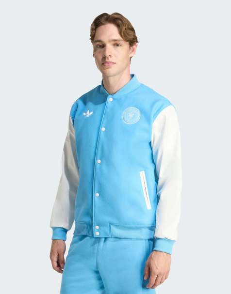 adidas Originals – Inter Miami Anthem – Niebiesko-biała kurtka - view 1