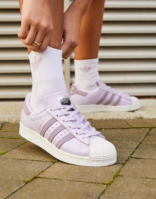 adidas Originals International Womens Day Superstar trainers in lilac ...