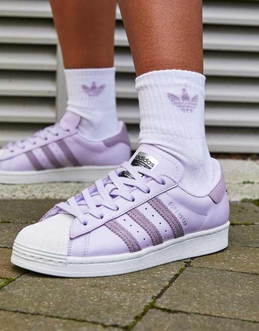 Adidas superstar weiß flieder online