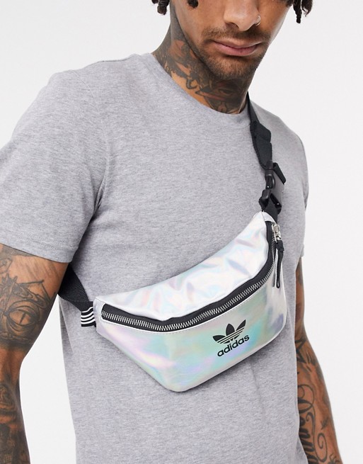 adidas Originals irridescent bum bag with trefoil logo