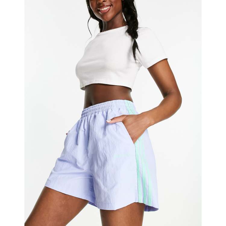 Blue and store white flowy shorts