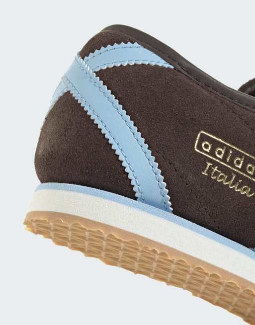 adidas Originals Italia 70s Sneaker in Braun und Hellblau, 4 von 4