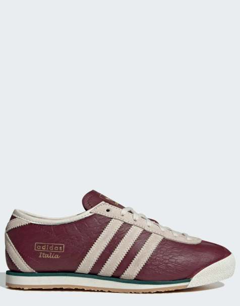 adidas Originals Italia 70s sneakers bordeaux scuro e bianco sporco - view 1