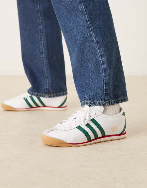 adidas Originals Italia 70s sneakers in white and dark green - view 1