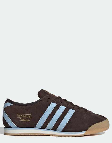 adidas Originals Italia 70s sneakers marroni e azzurro chiaro - view 1