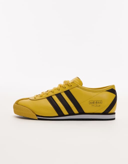 adidas Originals – Italia – Sneaker im Stil der 70er in Gelb und Dunkelbraun , 2 von 5