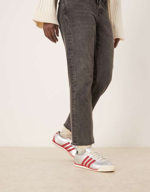 adidas Originals – Italia – Sneaker in Metallic-Silber und Rot, 5 von 5