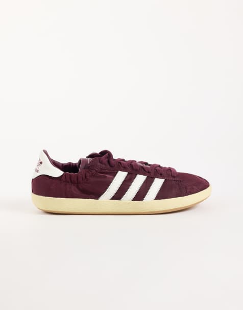 adidas Originals Jabbar Ruche sneakers in burgundy and off white - view 1
