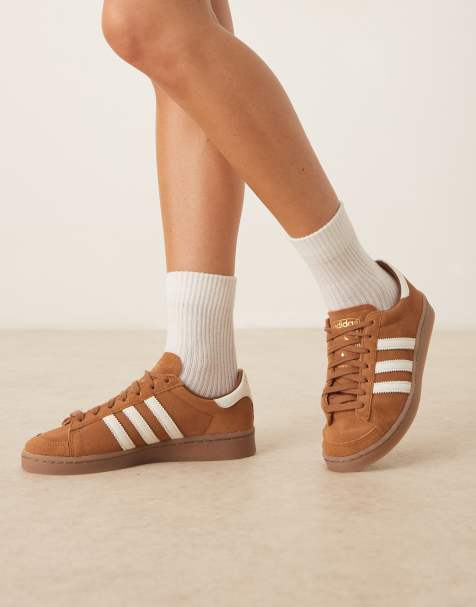 adidas Originals Jabbar sneakers in brown and cream - view 1