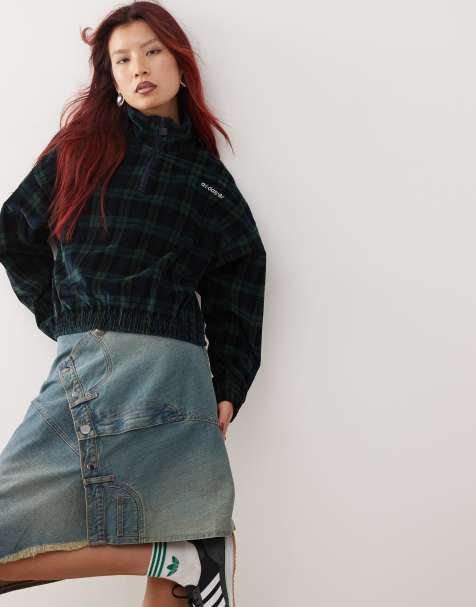 adidas Originals - Jack met korte rits en Schotse ruit - view 1