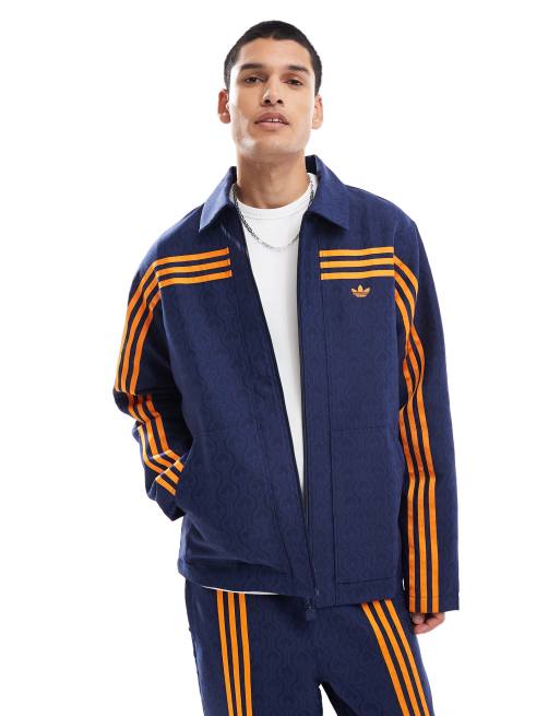 adidas Originals Jacke im 70er Club Stil in Blau