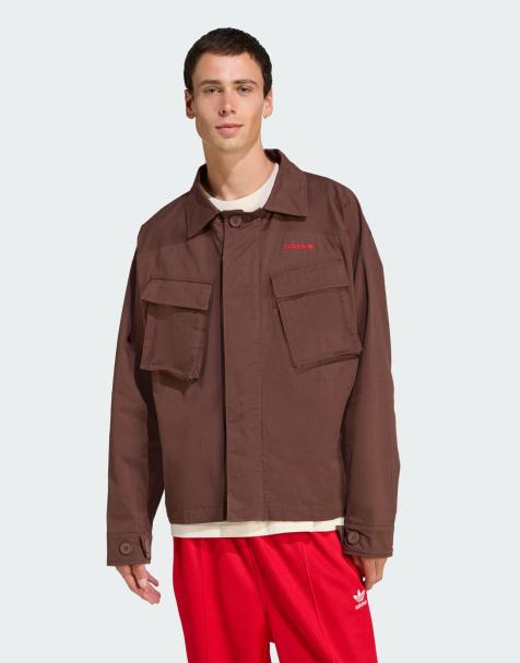 adidas Originals – Jacke in Rotbraun mit regulärer Passform - view 1