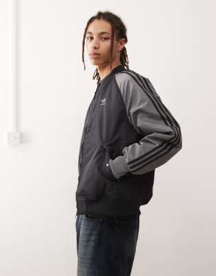 ADIDAS ORIGINALS JACKET IN DARK GRAY