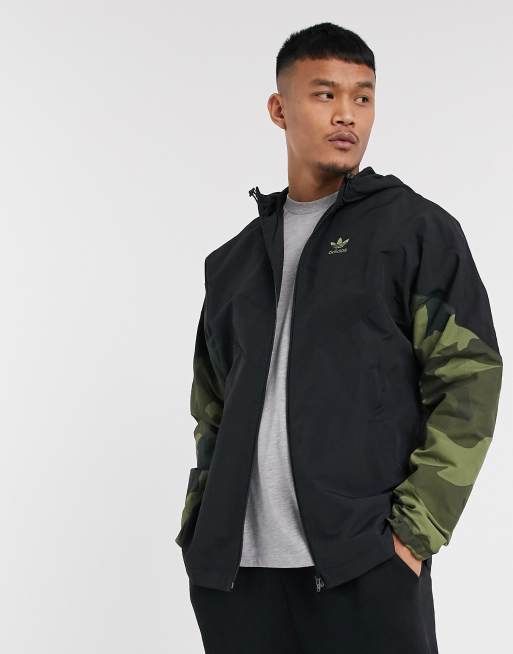 adidas with camo sleeves in black ASOS