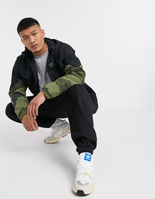 Adidas camo sale sleeve jacket