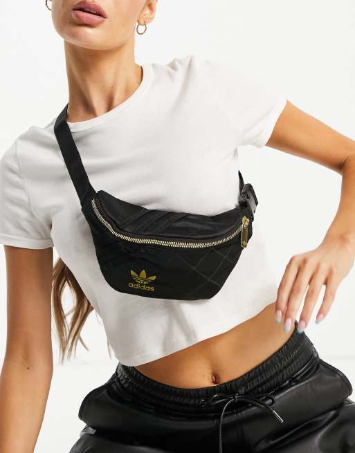 adidas Originals jacquard bum bag in black