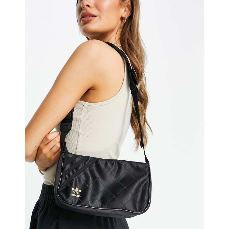 adidas Originals jacquard handbag in black ASOS