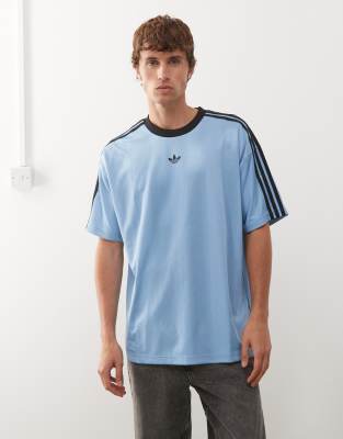jacquard jersey in blue