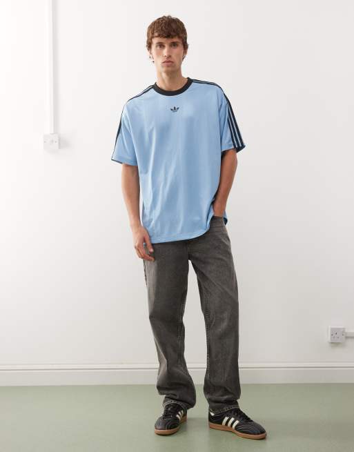 adidas Originals jacquard jersey in blue | ASOS